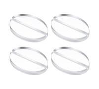 PATIKIL 6Pcs Place Card Holders 2.8" Clear Acrylic Stand Wedding Sign Oval Name Card Holders Table Number Stand with 1/8" Slot for Wedding Birthday Exhibition Office Display, 70 x 50 mm