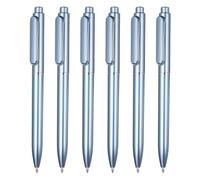 PATIKIL 6Pcs Retractable Pens, 0.5mm Gel Pens Black Ink Rollerball Pen Medium Point Smooth Writing Quick Dry for Office Supplies Home Journaling Note Taking,Blue