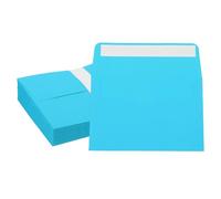 PATIKIL 6x4 Inch Invitation Envelopes, 50 Pcs A4 Greeting Card Envelopes Flat-Flap Card Sleeves for Mailing Wedding Sending Birthday Graduation Gift Party, Dark Blue
