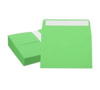 PATIKIL 6x4 Inch Invitation Envelopes, 50 Pcs A4 Greeting Card Envelopes Flat-Flap Card Sleeves for Mailing Wedding Sending Birthday Graduation Gift Party, Dark Green