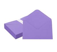 PATIKIL 6x4 Inch Invitation Envelopes, 50 Pcs A4 Greeting Card Envelopes V-Flap Card Sleeves for Mailing Wedding Sending Birthday Graduation Gift Party, Dark Purple