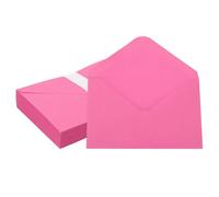 PATIKIL 6x4 Inch Invitation Envelopes, 50 Pcs A4 Greeting Card Envelopes V-Flap Card Sleeves for Mailing Wedding Sending Birthday Graduation Gift Party, Rose Red