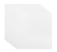 PATIKIL 6x6 Canvas Boards for Painting, 6 Pack 100% Cotton Square Triple Primed Stretched Blank Art Canvas Panel Bulk Thin for Acrylic, Oil, Tempera Paints, White