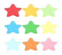 PATIKIL 6x6"Cutouts Paper, 108Pcs Stars Assorted Color Cut Outs Paper for Bulletin Board Art Office Classroom Party Spring DIY Craft Card Decor, Multicolor