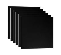 PATIKIL 6x6x1/25inch Anodized Aluminum Sheet, 6Pcs Metal Square Aluminum Plate 1mm Thick Engraving Blanks for Laser Engraving DIY Decorative Crafting Home Decoration, Black