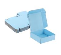 PATIKIL 6x6x2 Inch Small Shipping Boxes, 25 Pcs Corrugated Cardboard Box Gift Boxes for Packing Mailing Moving Packaging Small Business Boxes Blue