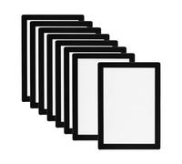 PATIKIL 6x8 Magnetic Picture Frame, 8pcs A5 Magnetic Frame Magnetic Photo Frames Self-Adhesive Reusable for Refrigerator Window Wall, Black