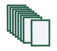 PATIKIL 6x8 Magnetic Picture Frame, 8pcs A5 Magnetic Photo Frames, Green | Self-Adhesive Frame Reusable for Refrigerator Window Wall Metal Glass