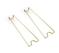 PATIKIL 7.1" Adhesive Easel Back, 2 Pcs Metal Picture Frame Back Stand Photo Frame Easel Back Support for Crafts Art Frames Supplies Paintings Display, Gold