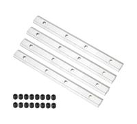 PATIKIL 7.1 Inch Straight Line Connector, 4 Pcs T/V Slot Aluminum Extrusion Connector Corner Bracket with M6 Screws for 40 Series Aluminum Profile (Silver)