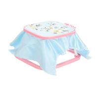 PATIKIL 7.1" x 6.7" Square Embroidery Hoop Stand, Adjustable ABS Plastic Cross Stitch Stand Hands-Free 2-Tier Embroidery Hoop Holder Punch Needle Frame for Sewing Arts Needlework, Red