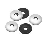 PATIKIL 7/32"x3/4" Aluminum EPDM Bonded Sealing Neoprene Rubber Sealing Washers, 100 Pieces Neoprene Rubber Backed Screw Gasket for Machinery Ships Roof (#12)