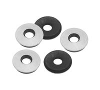 PATIKIL 7/32"x5/8" EPDM Bonded Sealing Washers, 100 Pieces 201 Stainless Steel Bonded Sealing Neoprene Rubber Washers Gasket for Marine Bolt Supply (#12)
