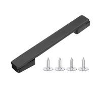 PATIKIL 7.56 Inch Luggage Handle Replacement, Plastic Pull Handle Grip with 4 Screws for Luggage Toolbox Storage Box Case Repair - 5Pcs (Black)