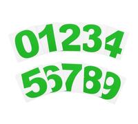 PATIKIL 7.5cm Reflective Number Stickers 0-9, 2 Set Vinyl Mailbox Number Decals Self-Adhesive Stickers for Outside Cars Doors Windows Signs Indoor Outdoor, Apple Green