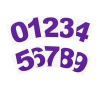 PATIKIL 7.5cm Reflective Number Stickers 0-9, 2 Set Vinyl Mailbox Number Decals Self-Adhesive Stickers for Outside Cars Doors Windows Signs Indoor Outdoor, Purple