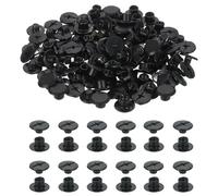 PATIKIL 7.5mm Chicago Screws Leather Rivets, 60 Set Leather Rivets Nail Stud Screws Bolt Assorted Kit for DIY Leather Craft Bookbinding Decorate Repair Belt Bag Clothing, Black