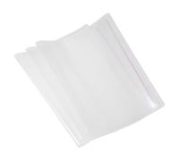 PATIKIL 7.5x10.3 Clear Book Cover, 10 Pcs PP Adjustable Textbook Protector with Adhesive Tape Against Water Oil Dust Scratches for Office Work, Transparent