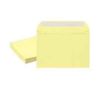 PATIKIL 7.5x5.5 Inch Invitation Envelopes, 20 Pcs Self-Seal for Invitations A7 Self Seal for Weddings Thank You Card Photos Postcards Birthday Greeting Cards Mailing, Light Yellow