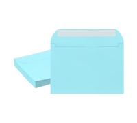 PATIKIL 7.5x5.5 Inch Invitation Envelopes, 20 Pcs Self-Seal for Invitations A7 Self Seal for Weddings Thank You Card Photos Postcards Birthday Greeting Cards Mailing, Light Blue
