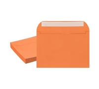PATIKIL 7.5x5.5 Inch Invitation Envelopes, 20 Pcs Self-Seal for Invitations A7 Self Seal for Weddings Thank You Card Photos Postcards Birthday Greeting Cards Mailing, Orange