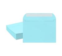 PATIKIL 7.5x5.5 Inch Invitation Envelopes, 50 Pcs Self-Seal for Invitations A7 Self Seal for Weddings Thank You Card Photos Postcards Birthday Greeting Cards Mailing, Light Blue