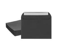 PATIKIL 7.5x5.5 Inch Invitation Envelopes, 50 Pcs Self-Seal for Invitations A7 Self Seal for Weddings Thank You Card Photos Postcards Birthday Greeting Cards Mailing, Black