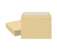 PATIKIL 7.5x5.5 Inch Invitation Envelopes, 50 Pcs Self-Seal for Invitations A7 Self Seal for Weddings Thank You Card Photos Postcards Birthday Greeting Cards Mailing, Brown