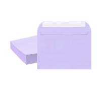 PATIKIL 7.5x5.5 Inch Invitation Envelopes, 50 Pcs Self-Seal for Invitations A7 Self Seal for Weddings Thank You Card Photos Postcards Birthday Greeting Cards Mailing, Light Purple