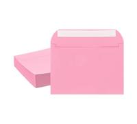 PATIKIL 7.5x5.5 Inch Invitation Envelopes, 50 Pcs Self-Seal for Invitations A7 Self Seal for Weddings Thank You Card Photos Postcards Birthday Greeting Cards Mailing, Pink