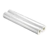 PATIKIL 7/8"(22mm) ID 2-1/16"(52mm) OD Pipe Insulation Foam Tube, 2Pcs 1.3Ft Self Adhesive Pre Slit Pipe Insulation Tube Cover Wrapping with Aluminum Foil for Winter Irrigation, White