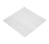 PATIKIL 7.9" L x 7.9" W Perforated Metal Sheets, 16Ga 0.12" Hole 304 Stainless Steel Mesh Stagger Expanded Perforated Metal Plate for Ventilation Filtration