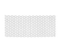 PATIKIL 7.9" x 3.9" Perforated Metal Sheets, 19Ga 0.24" Hexagonal Hole 304 Stainless Steel Mesh Stagger Expanded Perforated Metal Plate for Ventilation Grill Security Grates