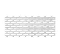 PATIKIL 7.9" x 3.9" Perforated Metal Sheets, 19Ga 0.24" Oval Hole 304 Stainless Steel Mesh Stagger Expanded Perforated Metal Plate for Ventilation Grill Security Grates