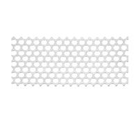PATIKIL 7.9" x 3.9" Perforated Metal Sheets, 19Ga 0.39" Round Hole 304 Stainless Steel Mesh Stagger Expanded Perforated Metal Plate for Ventilation Grill Security Grates