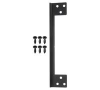 PATIKIL 7 Inch Door Latch Cover, 1 Pcs Door Latch Shield Plates Security Reinforcement Plates with Screw Cover The Gap Between Door Lock Frame Home Room, Black