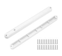 PATIKIL 7 Inch Drawer Slides, 8 Pcs Plastic Guide Rails Side Mounted Rails with Mounting Screws for Cabinet/Drawer/Bedside/Table/Wardrobe, White