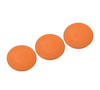 PATIKIL 7 Inch Flying Disc, 3Pcs TPR Flying Discs Soft Waterproof for Adults Dog Outdoor Playing Sport Game, Orange