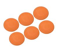 PATIKIL 7 Inch Flying Disc, 6Pcs TPR Flying Discs Soft Waterproof for Adults Outdoor Playing Sport, Orange