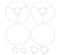 PATIKIL 7 Inch Lamp Shade Ring, 2 Set Lamp Shade Frame with E27 to E26 or E17 Adapter Lampshade Frame Wire for DIY Drum Lampshade Table Floor Lamp