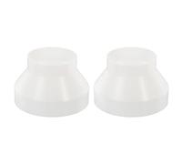 PATIKIL 7" to 4.3" Duct Reducer, 2 Pack ABS Ducting Airflow Tube Increaser Adapter Pipe Fitting for HVAC Heating Cooling Air Ventilation Systems