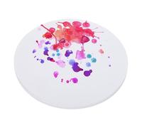 PATIKIL 7" Watercolor Paper Bulk, 20 Sheets Water Color Cotton Paint Paper Cold Press 92lb/250 GSM Round for Art Painting Artists Drawing Supplies