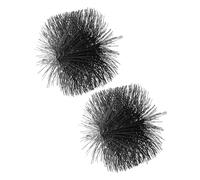 PATIKIL 7" Wire Chimney Cleaning Brush, 2 Pcs Polypropylene Round Chimney Sweep Brush with M6 Fitting for Fireplace Burning Stove Tent Dryer Pipes