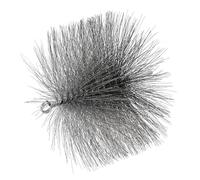 PATIKIL 7" Wire Chimney Cleaning Brush, Steel Round Chimney Sweep Brush with 1/4 NPT Fitting for Cleaning Fireplace Burning Stove Tent Dryer Pipes, Silver