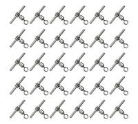 PATIKIL 70Lbs Fishing Swivels, 30 Pack 3-Way T-Shape Brass Swivels Sleeve Fishing Tackle High Strength Cross Line Swivels for Rigs Freshwater Saltwater (5#)