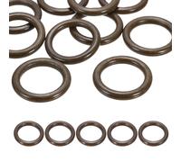 PATIKIL 70mm Natural Wooden Rings, 10 Pack Wood Ring Round Linking Rings Wood Loop Circle for Craft Pendant DIY Jewelry Making Macrame, Coffee Brown
