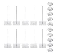 PATIKIL 70mm Perforated Insulation Pins with Round Washer,50 Sets 2in Insulating Nails Wall Plug for Fixing Foam Boards to Wall or Ceiling