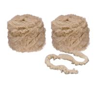 PATIKIL 70yds Faux Fur Yarn, 2 Skeins Fuzzy Yarn Crochet Fluffy Yarn Soft Chunky Polyester Plush Fur Eyelash for Crocheting Knit Blanket Rug Sweater Scarf Hat Bear Craft, Light Brown