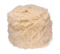 PATIKIL 70yds Faux Fur Yarn, Fuzzy Crochet Fluffy Soft Chunky Polyester Plush Fur Eyelash for Knit Blanket Rug Sweater Scarf Hat Bear Craft, Dark Beige
