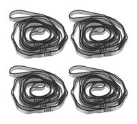 PATIKIL 71 Inch Daisy Chain Straps, 4 Pack Strong Climbing Strap Adjustable Nylon Chain Sling with 8 Loops for Aerial Yoga Hammock Swing, Gray